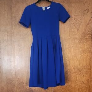 LuLaRoe Royal Blue Midi Dress